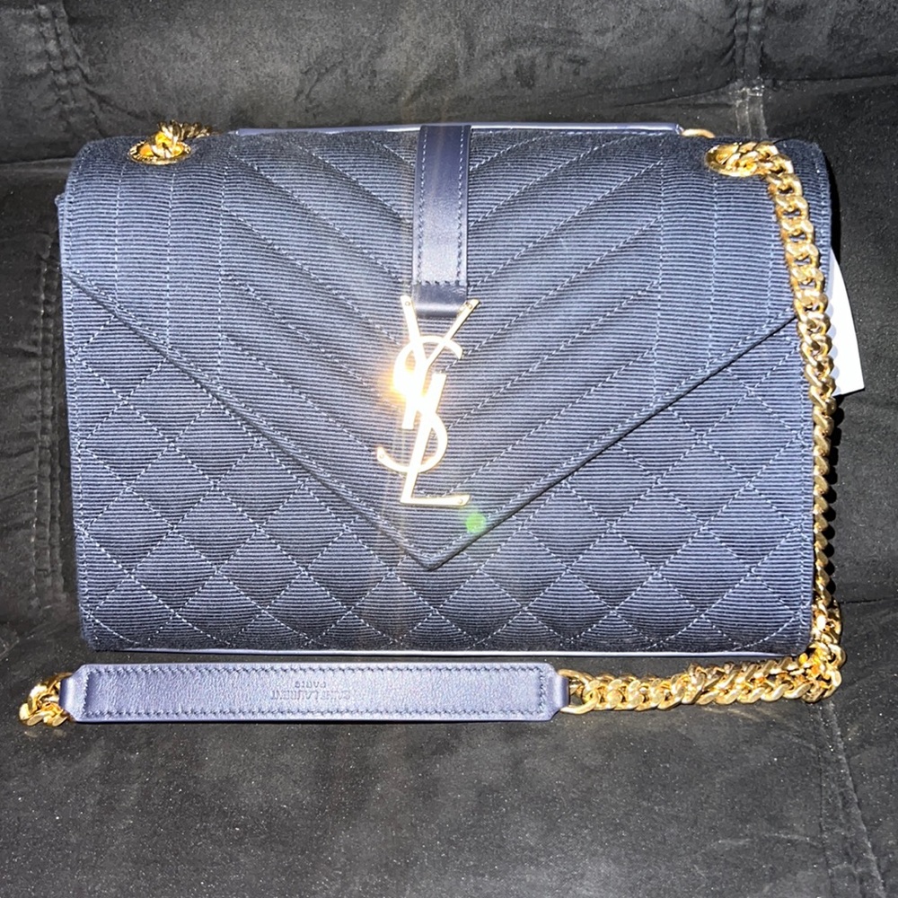 YSL Medium Triquilted Chain Shoulder Bag
